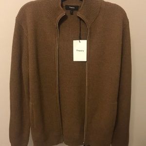 Theory Theory Men's Rovira Full Zip Wool Sweater